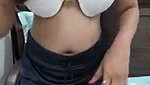 Beautiful hot girl showing her sexy boob