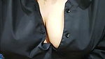 Beautiful housewife fingering her pussy  show soft boobs
