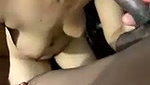 Beautiful slim girl give Blowjob to bf