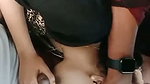 Hot beautiful bhabhi give Blowjob to lover inside car