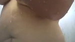 Hot girl taking shower  showing her nude body