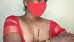 Telugu mature aunty show her boob