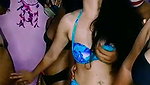 Three sexy ladies enjoying  having fun with partner