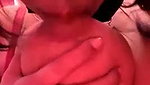 Aunty suck her own boob  showing