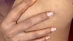 Aunty suck her own boob  showing