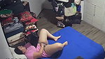 Husband caught his wife Masturbating  showing on vc