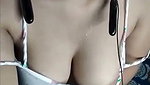 Beautiful model showing her nipple