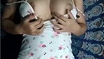 Beautiful model showing her nipple