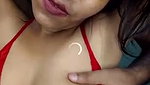 Boyfriend suck his gf slim boob