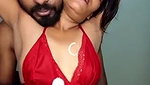 Boyfriend suck his gf slim boob