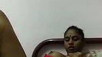 Hot aunty showing her hairly pussy  boob pressing