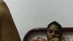 Hot aunty showing her hairly pussy  boob pressing