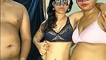 Two ladies give Blowjob to same boyfriend