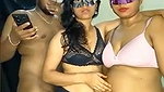 Two ladies give Blowjob to same boyfriend