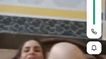 Punjabi aunty showing her pussy  rubing on vc