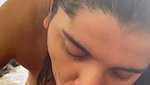 Beautiful girl giving deeply Blowjob  bf enjoying it