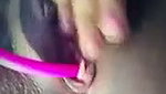 Bhabhi drilling her pussy  showing her pink pussy