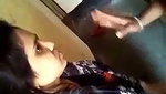 Boyfriend suck his gf boob