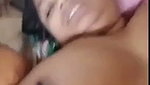 Husband suck his wife boob