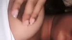 Sexy girl showing her boobs  pressing