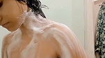Slim Girlfriend Bathing Fingering Her Pussy