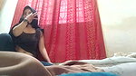 Young Hijab Girl Dry Humping and Blowjob in a Guest Room
