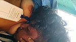 Lover Kissing Boob Sucking in The Park