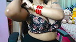 Beautiful girl showing her sweet boobs  wear bra