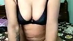 Hot aunty riding lover dick