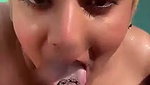 Mumbai model giving deeply Blowjob to lover