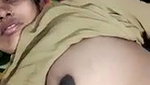 Neha aunty showing her black nipple  pussy