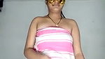 Samayra having fun with husband  showing