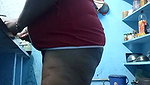Sonia bhabhi showing her ass  working in kitchen