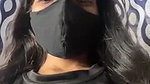 Tanisha finger her hairly pussy  showing sweet boobs