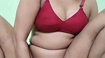 Sexy bhabhi drilling her pussy with big long brinjal