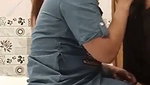 Sexy housewife give Blowjob to husband friend