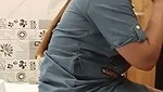 Sexy housewife give Blowjob to husband friend
