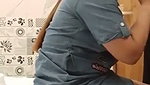 Sexy housewife give Blowjob to husband friend