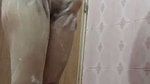 Hot aunty showing her bathing
