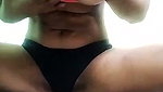 Beautiful girl showing her dark nipple
