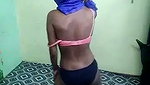 Slim girl showing her boob  dancing