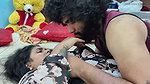 Mallu Couple Hot Romance in Bedroom Dress Removal and Kiss with Boobs Suck Hot Desi Romance in Home