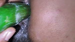 Pooja put a bottle in wife’s pussy, inserted cucumber in her ass, pussy and ass exploded