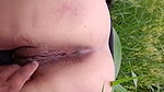 The elder daughter-in-law is writhing in the fields in the forest while cutting fodder, longing to get her ass fucked with her fingers in her pussy