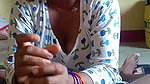 With husbend hendjob, blowjob and com in mouth