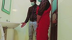 Boss had sex inside the office bathroom with Hot Milf