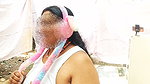 Desi Girl in Short Wearing White Top and Hair Band Getting Nude for Camera