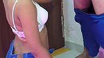 I’m Horny and I Find My Stepsister Masturbating and I Fuck Her Without Removing Her Jeans