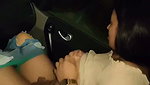 car mein boob dabayi
