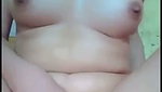 Beautiful cute girl showing her pink pussy  rubing